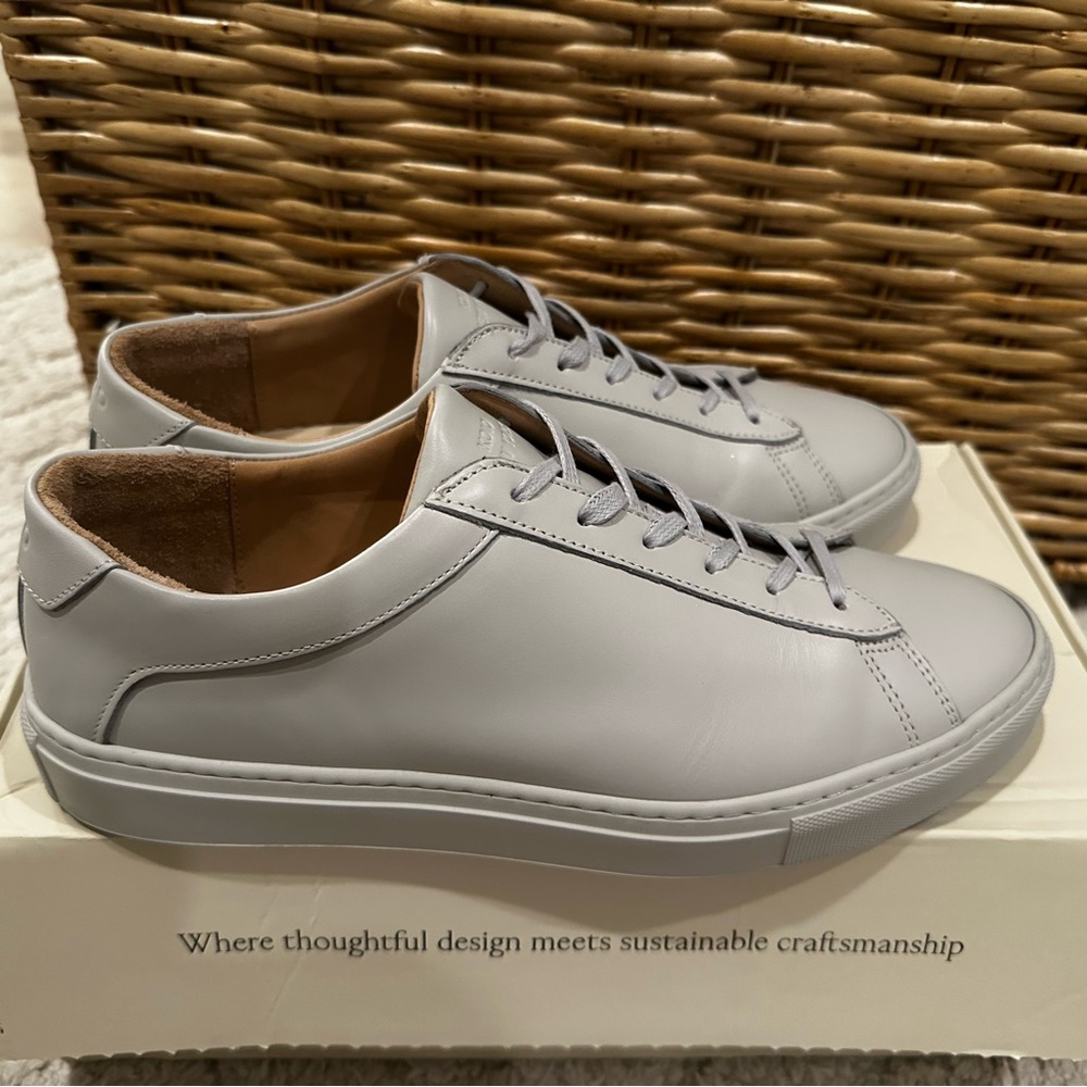 Koio Capri Sneakers in Sandstone, men’s size 8 wide